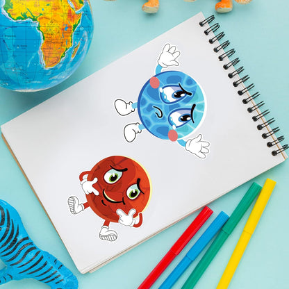 24 Sheets 8.27''×5.9'' Make Your Own Stickers for Kids Toddlers, Make a Face Stickers Mix and Match with Unicorns Dinosaur Horse and Sea Animals for Kids Party Favors Activities