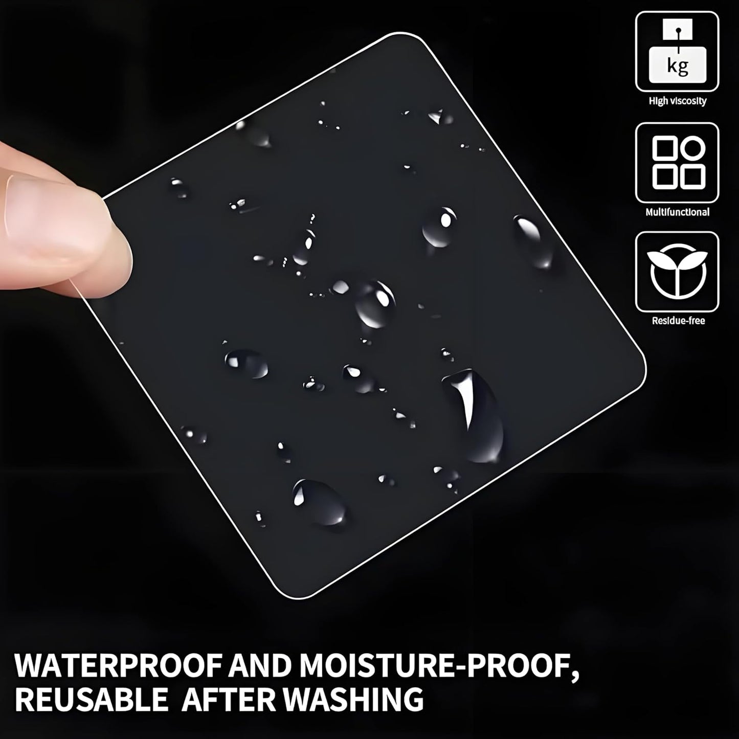 500 Pcs Double Sided Sticky Dots Clear Removable Adhesive Putty - Poster Putty, Sticky Tack, Sticky Dots for Wall Hanging, Balloons, Crafts, Festival Party Decorations (0.31" X 0.51")