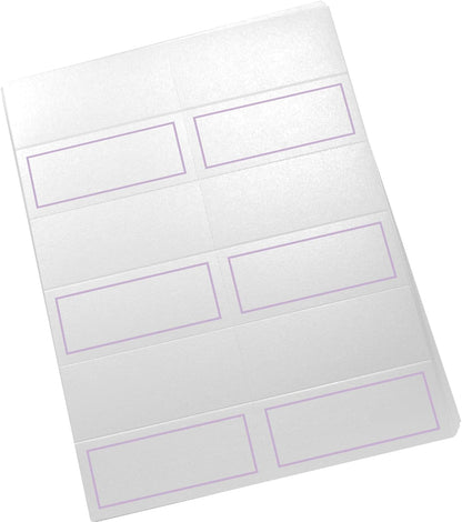 Single Line Border Printable Place Cards, Gold (Choose Color), Set of 60 (10 Sheets), Laser & Inkjet Printers - Wedding, Party, Dinner, and Special Events - Made in the USA