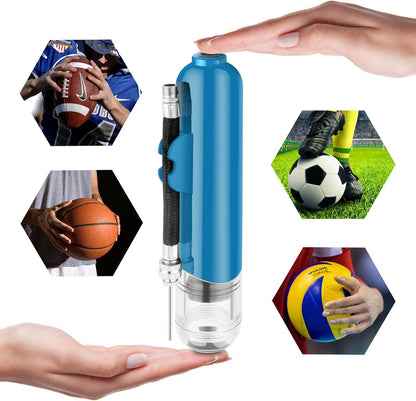 BROTOU Ball Pump, Dual Action Inflate Air Pump with 3 Needles and 2 Nozzles for Soccer Ball, Basketball, Volleyball, Balloons, Bikes