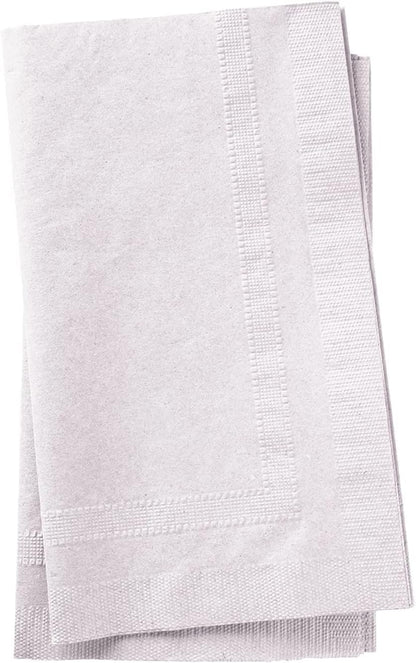 Bell Marque White Dinner Napkin-300 2-Ply White Dinner Napkins, 0.1" Height, 17" width, 15" Length (Pack of 300)