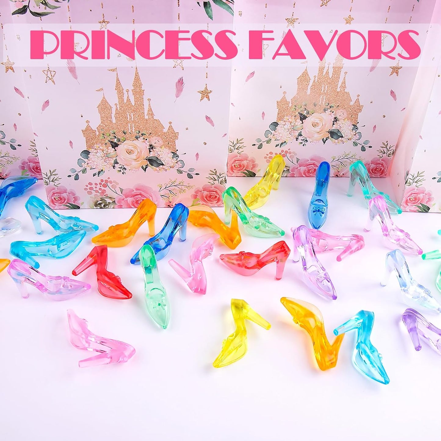 Niceup 150pcs Kids Plastic Gem Rings Bulk Toys Princess Party Favor Cupcake Topper Pinata Fillers Parade Throws Bulk Carnival Prizes Acrylic Gemstones Fake Jewel Treasure Toys Goodie Bag Fillers