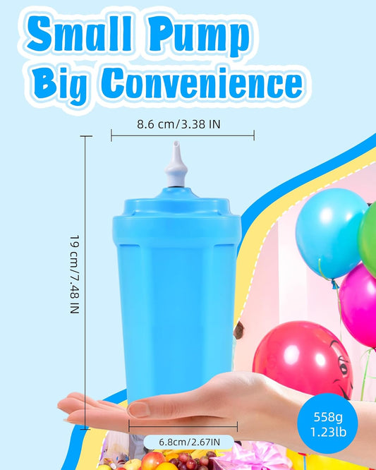 Portable Balloon Pump Electric, Rechargeable Cordless Balloon Pump Inflator for All Balloons, Latex 260q Foil Mylar Balloon Inflation, Quick-Fill Inflator& Deflator for Inflatables