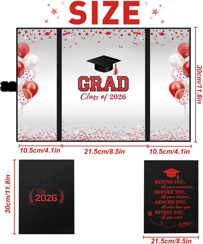 QIYANPAX Graduation Guest Book 2026, Blue and Gold Graduation Decorations Class of 2026, Graduation Signature Book, Congrats Grad Guest Book Alternative, Unique Graduation Gifts