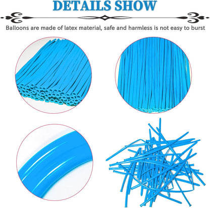 260 Balloons Clear, Thickening Long Balloons for Tying Arch, Twisting Latex Animals Magic Modeling Skinny Birthday Balloon for Kid‘s Party Wedding Decoartion Supply 100pcs
