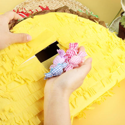Hooqict Mexican Pinata with Blindfold and Bat Stick Party Pinata for Fiesta Carnival Cinco de Mayo Decorations Kids Adults Mexican Party Games Birthday Party Supplies