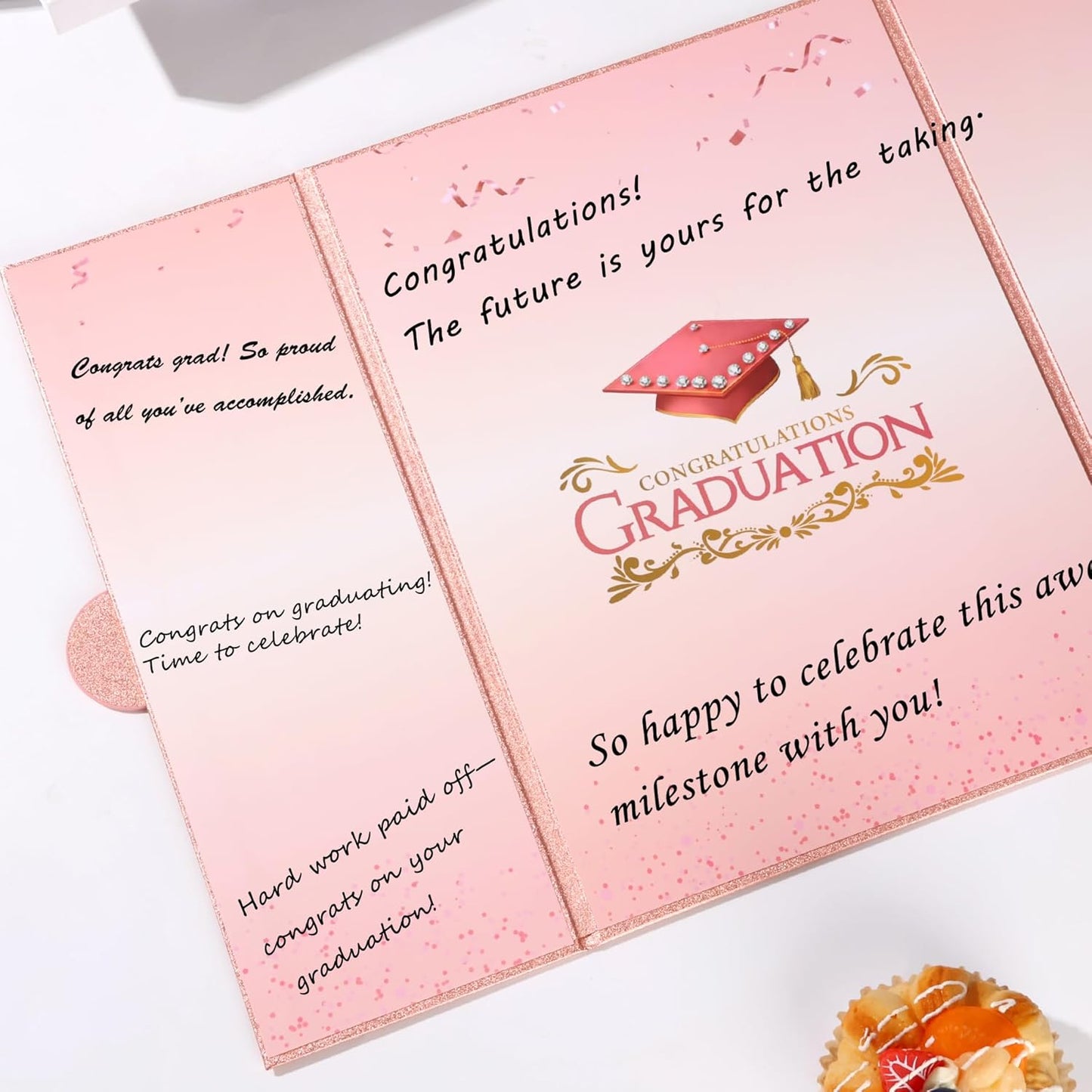 Graduation Guest Book 2026 Graduation Party Decorations Class of 2026 Graduation Sign in Book Signature Board Keepsake Grad Party Supplies College High School Graduation Gift Card Book (Blue)