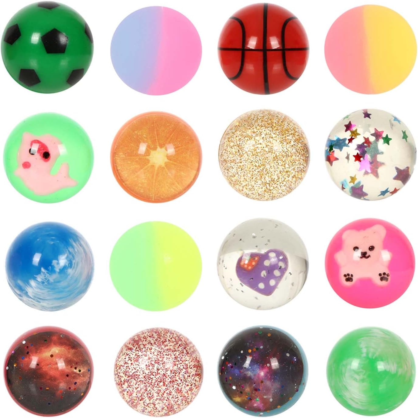 Small Bouncy Balls for Kids Prize box Toys for Kids 3-5 4-8, Mini Party Favors for Kid Classroom Treasure Box Prize, Rubber Balls Easter Goodie Bag Stuffer Pinata Stuffers Kid Party Bag Fillers 27pcs