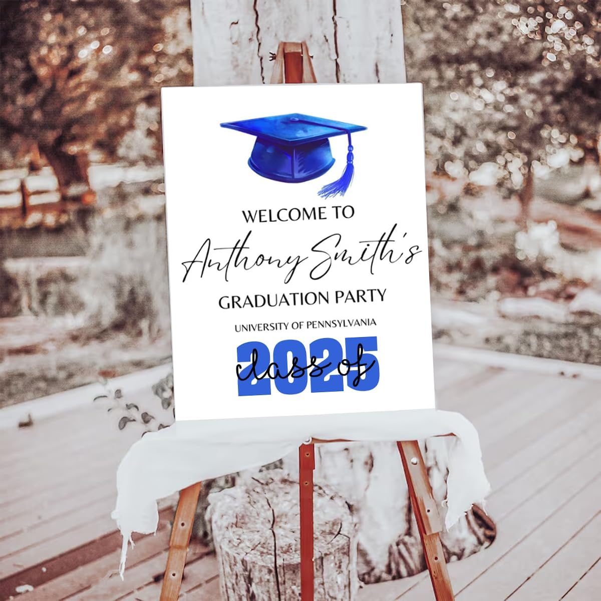 Graduation Party Welcome Sign, Photo Graduation Poster, Graduation Decorations, Grad Party Sign, Grad Welcome Sign, Graduation gift for best friend, Graduation gift for daughter, sister, brother - 1