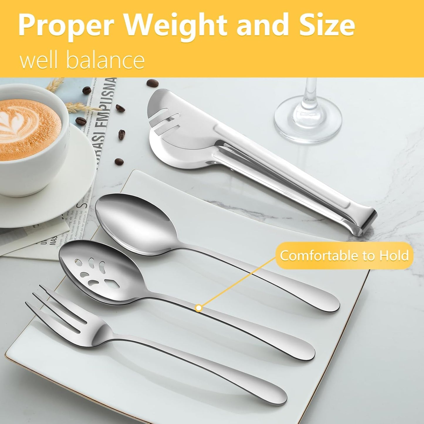 Pleafind 16 PCS Mini Serving Tongs - 4.3 inch, Food-Grade 18/8 Stainless Steel Mini Tongs, Mirror-polished Charcuterie Accessories for Coffee shops, tea party, bars, Sugar and Ice Bucket