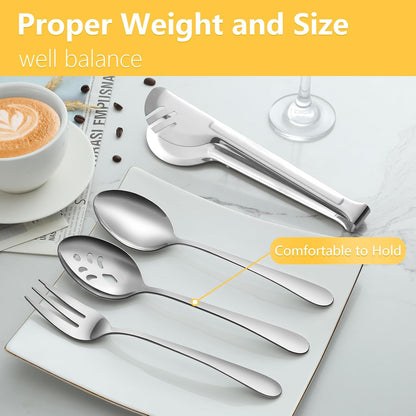 Pleafind 16 PCS Mini Serving Tongs - 4.3 inch, Food-Grade 18/8 Stainless Steel Mini Tongs, Mirror-polished Charcuterie Accessories for Coffee shops, tea party, bars, Sugar and Ice Bucket