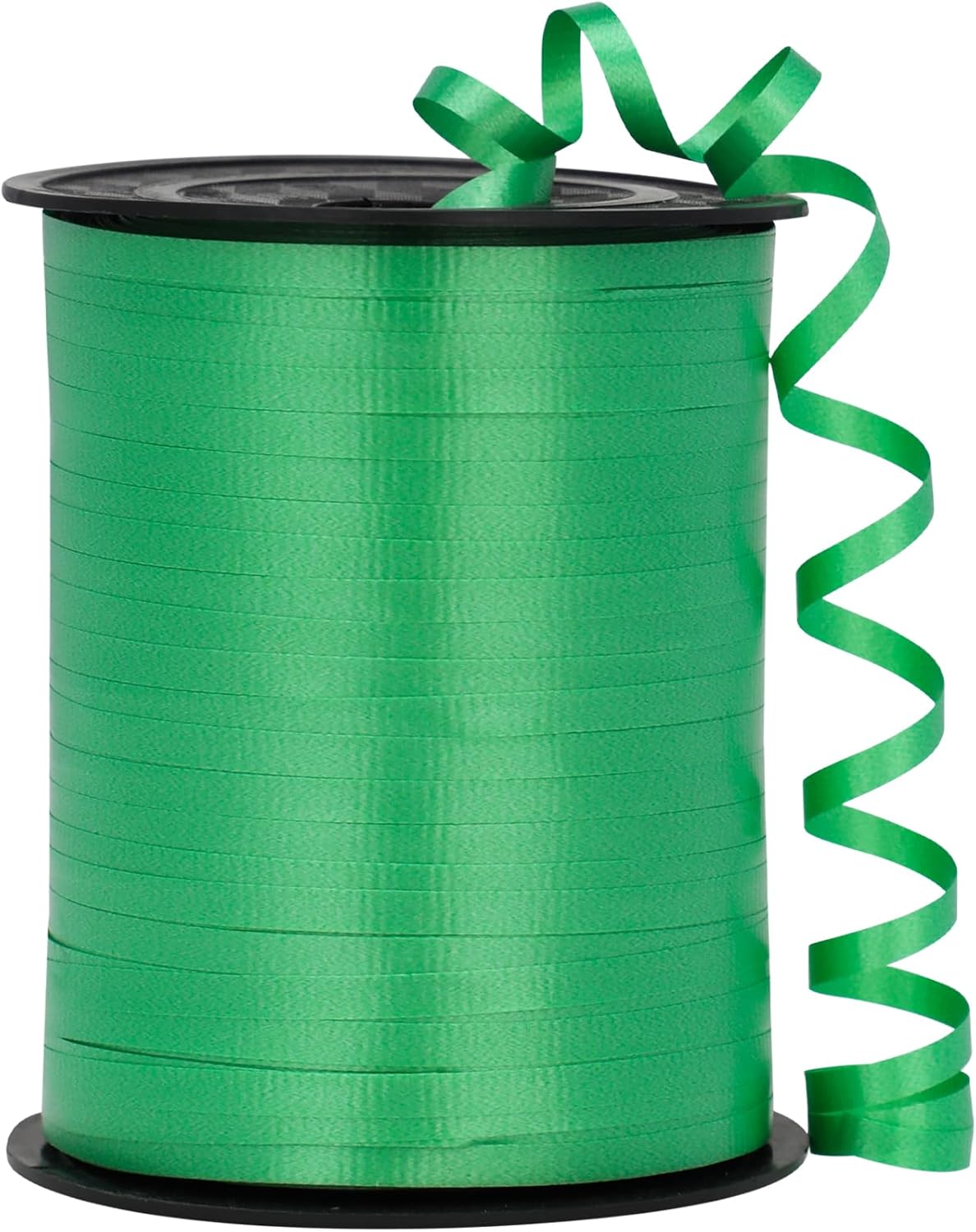 Black Ribbon - 500 Yard Crimped Curly Ribbon for Gift Wrapping, Balloons, Graduations, Halloween, Birthday Parties