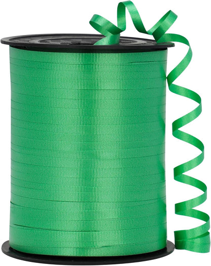 Black Ribbon - 500 Yard Crimped Curly Ribbon for Gift Wrapping, Balloons, Graduations, Halloween, Birthday Parties