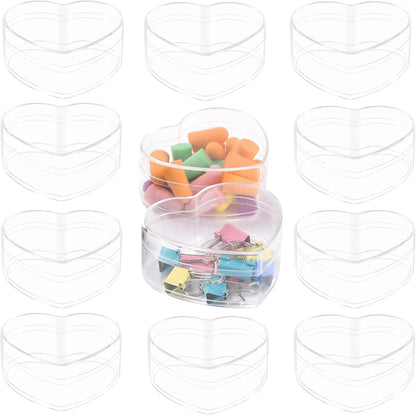 KissYou Acrylic Box Clear Boxes with Lid 12 Packs Small Candy Box Display Square Cube Wedding Graduation Party Decorations Jewlry Gift Box