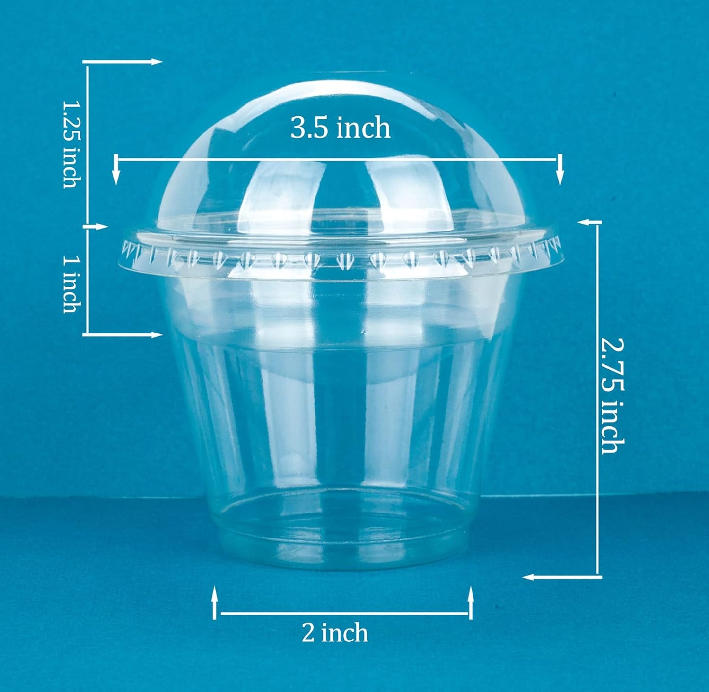 Golden Apple Cup series, 9oz Clear Plastic cups with Flat lids no hole 50sets