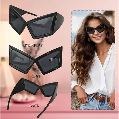 Funny Oversized Party Glasses Sunglasses Max Width 5.9", Hilarious Costume Accessories for Birthdays, Dance Parties