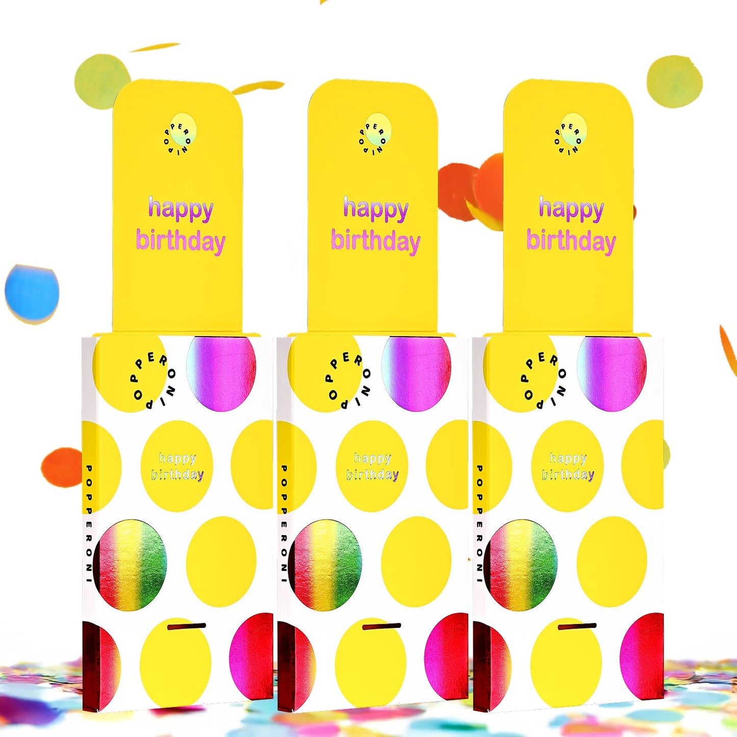 Confetti Popper Birthday Card Pop Up Surprise Greeting Cards Funny Congratulations Gift Idea for Party