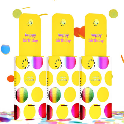 Confetti Popper Birthday Card Pop Up Surprise Greeting Cards Funny Congratulations Gift Idea for Party