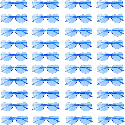 AEAHALY Heart Sunglasses for Women and Men Rimless Heart Shaped Sunglasses Bachelorette Bride Party Accessories