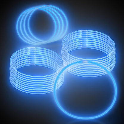 Windy City Novelties 22” Glow Stick Necklaces – 50 Pack for Summer Parties, Camping & July 4th Celebrations (Purple)
