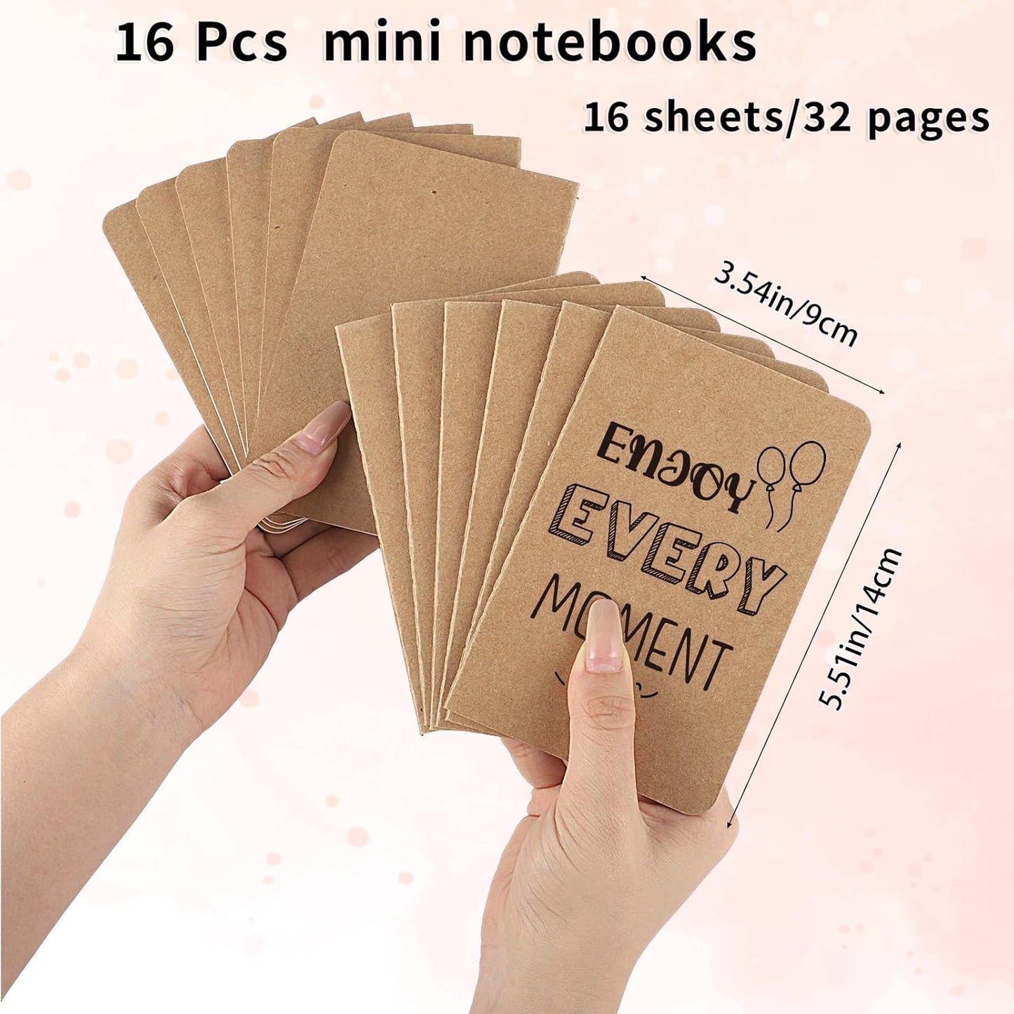 BESARME 16 Pack Mini Notebooks Bulk, A6 Small Lined Pocket Notebook End of Year Gifts for Students Elementary School Graduation Gifts for Kids Students School Supplies