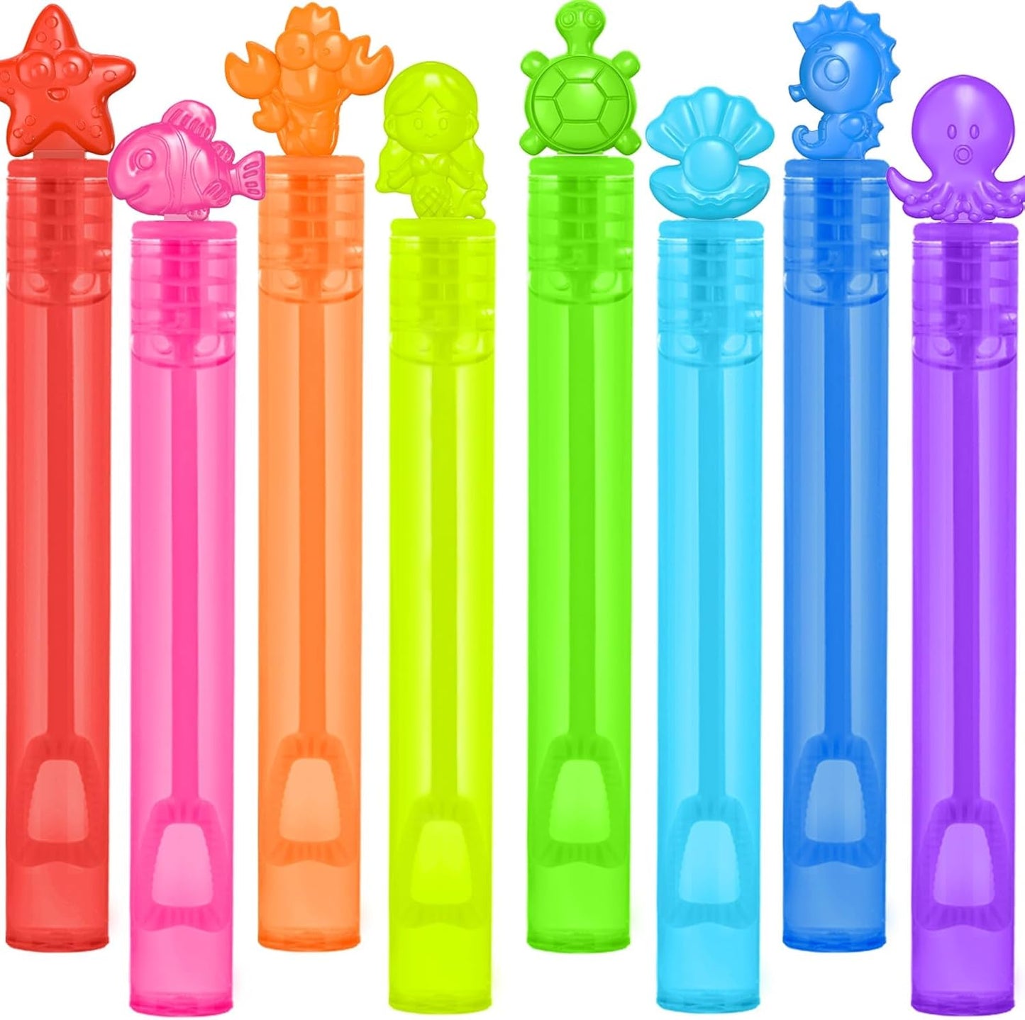 Under The Sea Party Favor, 32 Pack Mini Bubble Wand for Kids Toddler with Gift Box, Mermaid Birthday Party Supplies, Ocean Goody Bag Filler, Summer Pool Beach Party Decoration Toy, Classroom Prizes