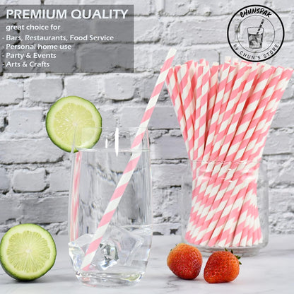 Black Paper Straws 1000 Count - 7.75" x 0.24", 100% Biodegradable & Compostable, Disposable Drinking Straws Bulk - Cocktail, Bars, Restaurants