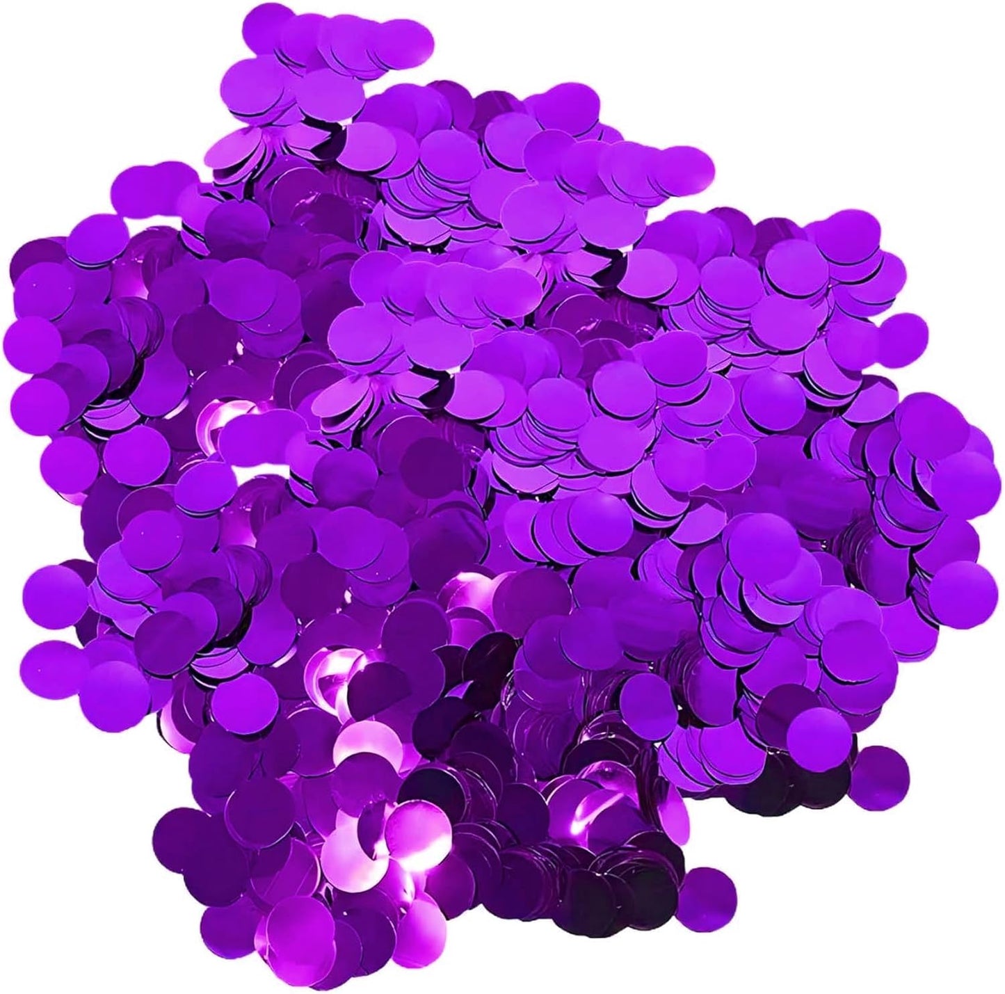 Blue Metallic Foil Confetti 8000 Pcs Shiny Round Table Confetti for Fill Balloon Wedding Graduation Party Decorations,60g of pack