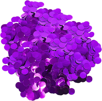 Blue Metallic Foil Confetti 8000 Pcs Shiny Round Table Confetti for Fill Balloon Wedding Graduation Party Decorations,60g of pack