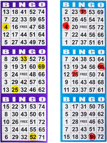 SEETOOOGAMES Bingo Paper Game Cards - 3 Card - 100 Books of 10 Sheets