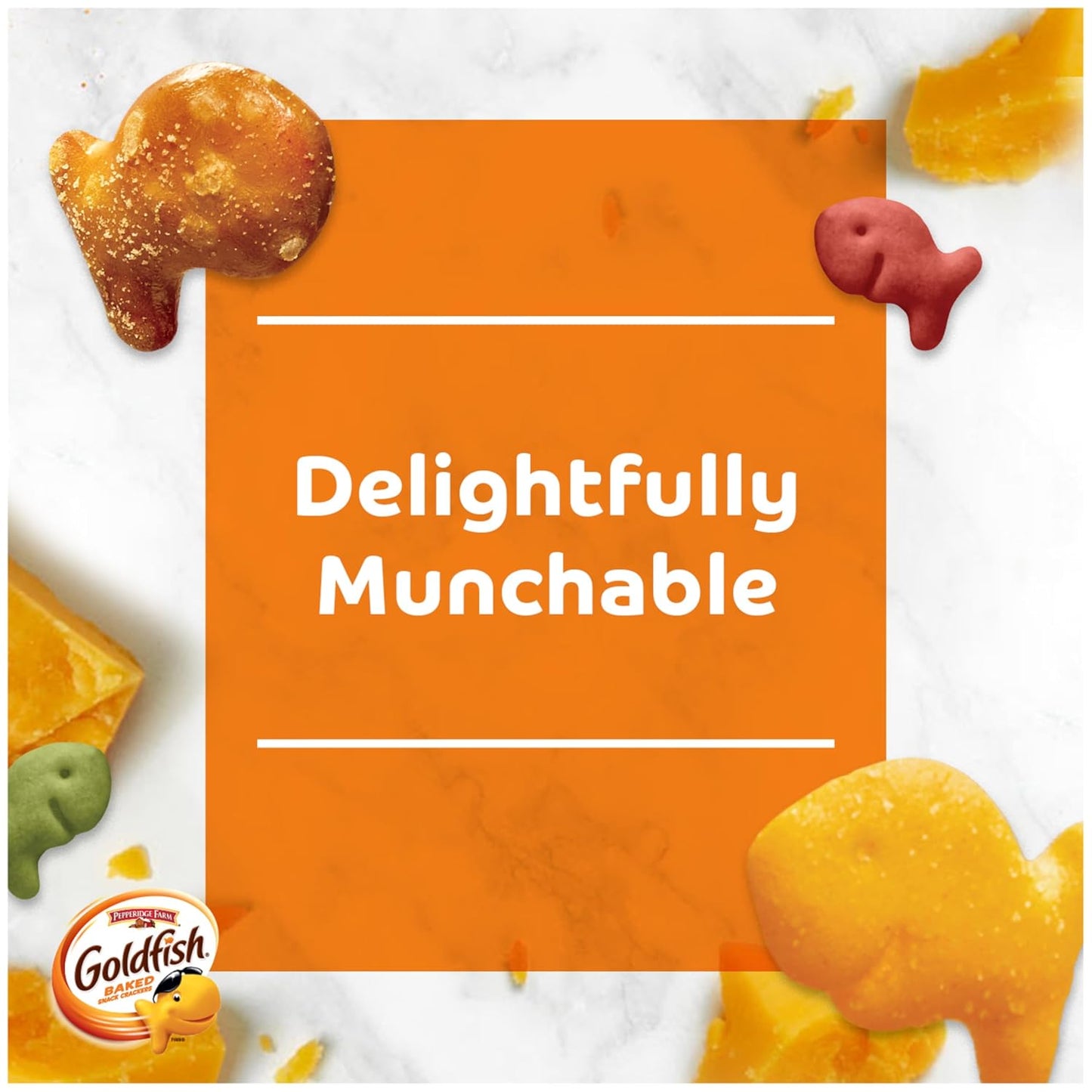 Goldfish Crackers Big Smiles Variety Pack with Cheddar, Colors, and Pretzels, Snack Packs, 30 Ct