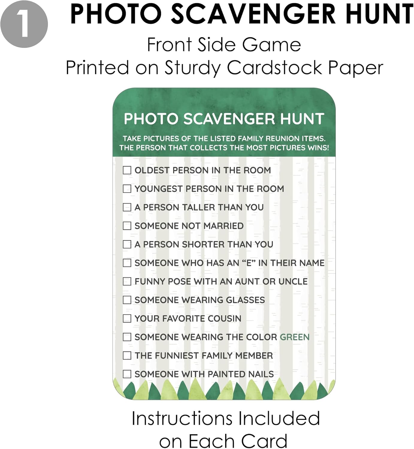 Big Dot of Happiness Family Tree Reunion - 2-in-1 Family Gathering Party Cards - Activity Duo Games - Set of 20