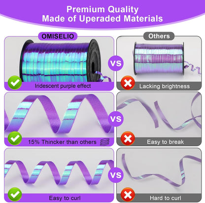 Rose Gold Curling Ribbon - 500 Yard Shiny Metallic Curling Ribbon for Gift Wrapping, Balloons, Birthdays & Parties