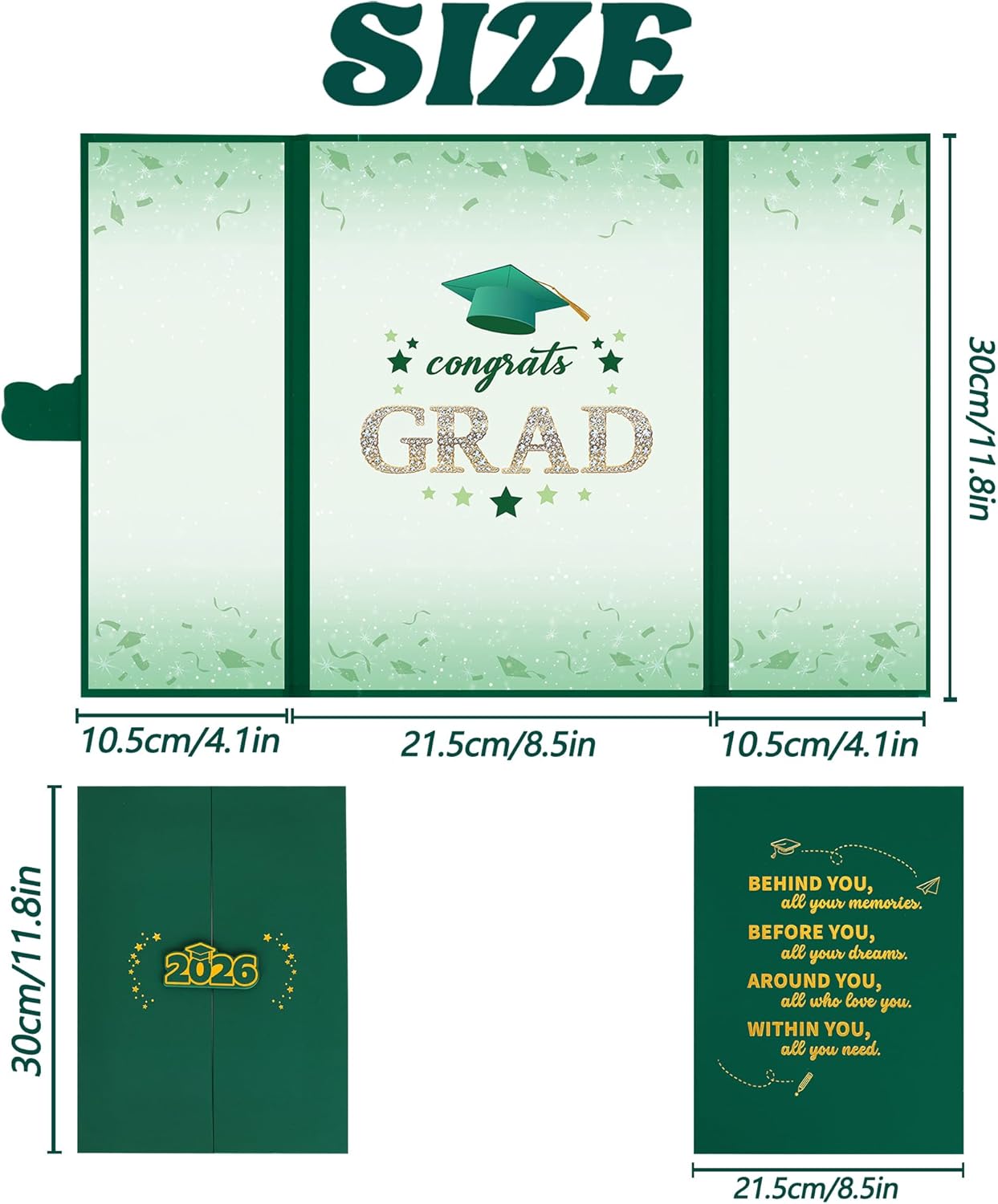 Vlipoeasn 2026 Graduation Guest Book Alternative, Black Gold Class of 2026 Graduation Party Decorations, Graduation Signature Book for 2026 College High School, Unique Graduation Gifts for Friends