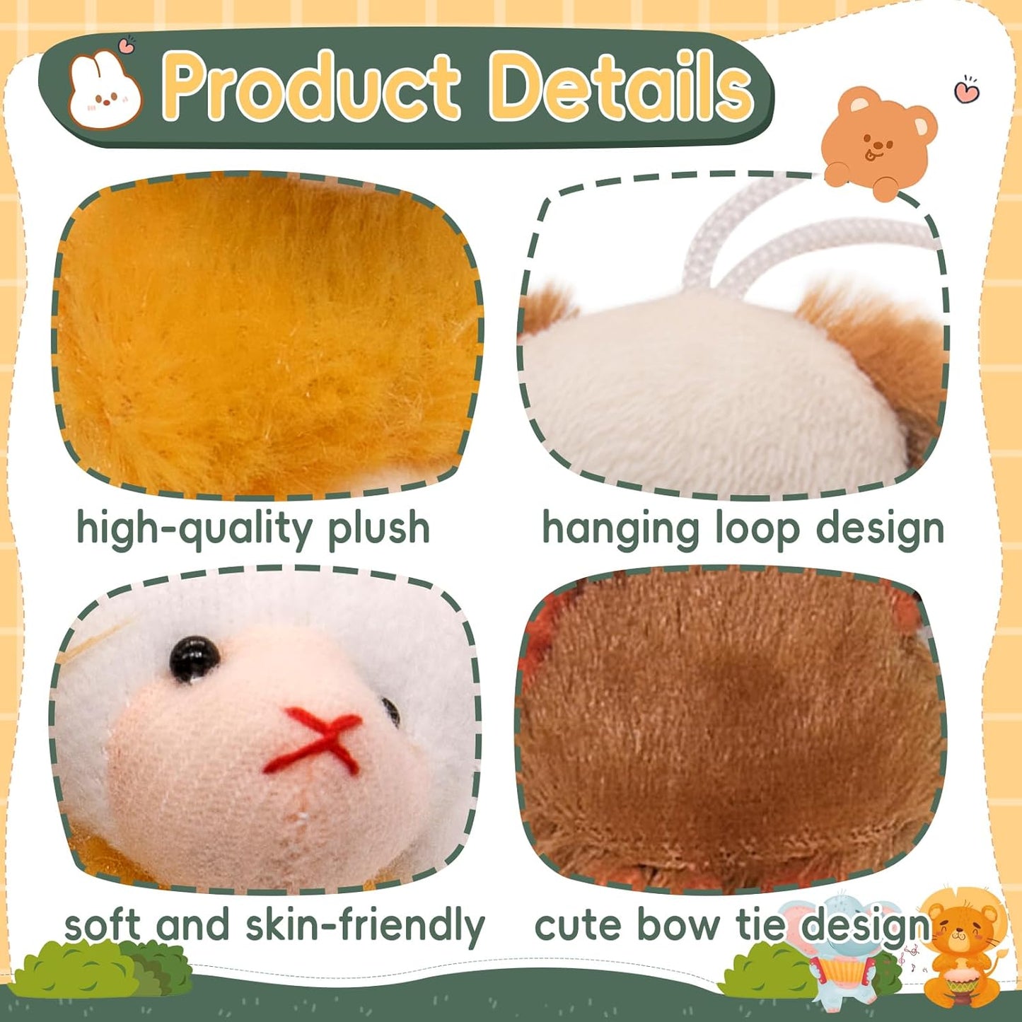 JoyRapt 24 Pack Small Stuffed Animals Bulk Gifts for Kids (2.3/2"-2.5/3.5" Each), Birthday Party Favors Toys for Classroom Prizes, Goodie Bag Pinata Fillers, Carnival Treasure Box Toys (24PCS)