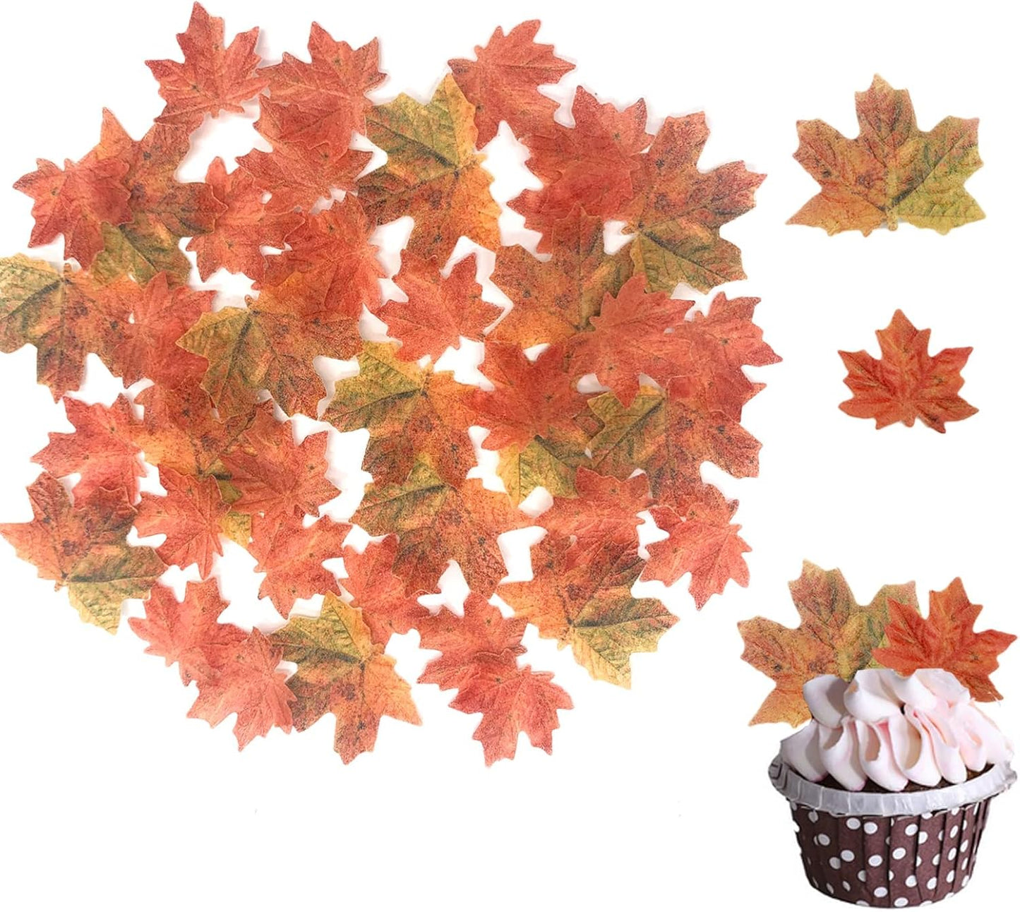Weraru 58Pcs Edible Butterfly and Flowers Cake Topper Cupcake Toppers Wedding Themed Party Birthday Cake Decoration Mixed Size & Colour