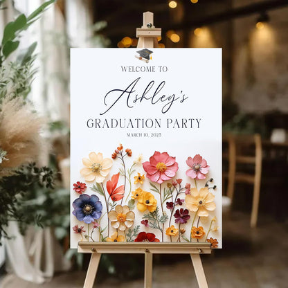 Personalized 2026 Graduation Party Welcome Sign, Minimalist Grads Decor, Class of 2026 Graduation Party Poster, Custom Graduation Party Sign, Congrats Grad Decorations Design 2