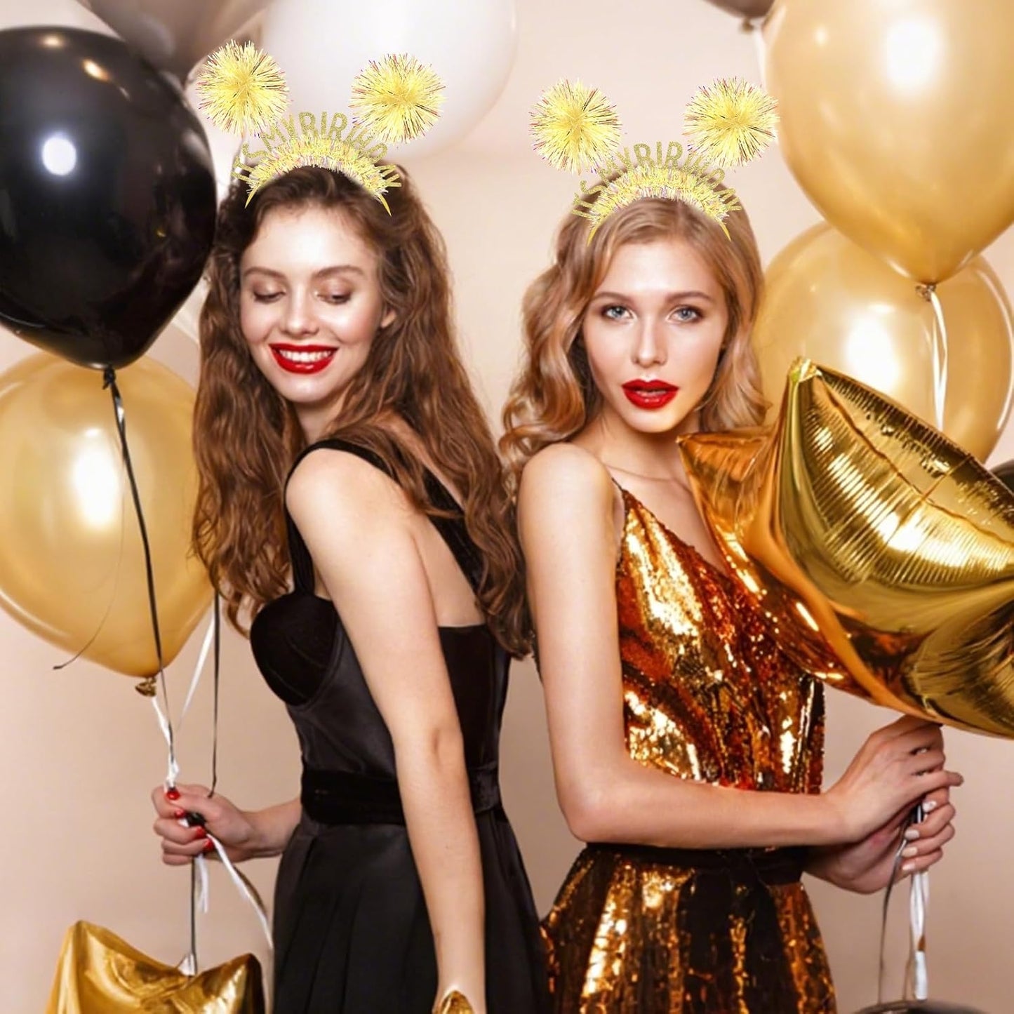 CAVETEE Happy Birthday Crown and Tiara for Women & Girls Party Decorations Gifts