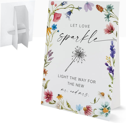 Bible Guest Book Sign, Wedding Signs for Ceremony and Reception, Floral Bridal Shower Decoration, Wedding Signage with Bracket, Bridal Shower Decor, Supplies For Engagement and Anniversary Parties, 13