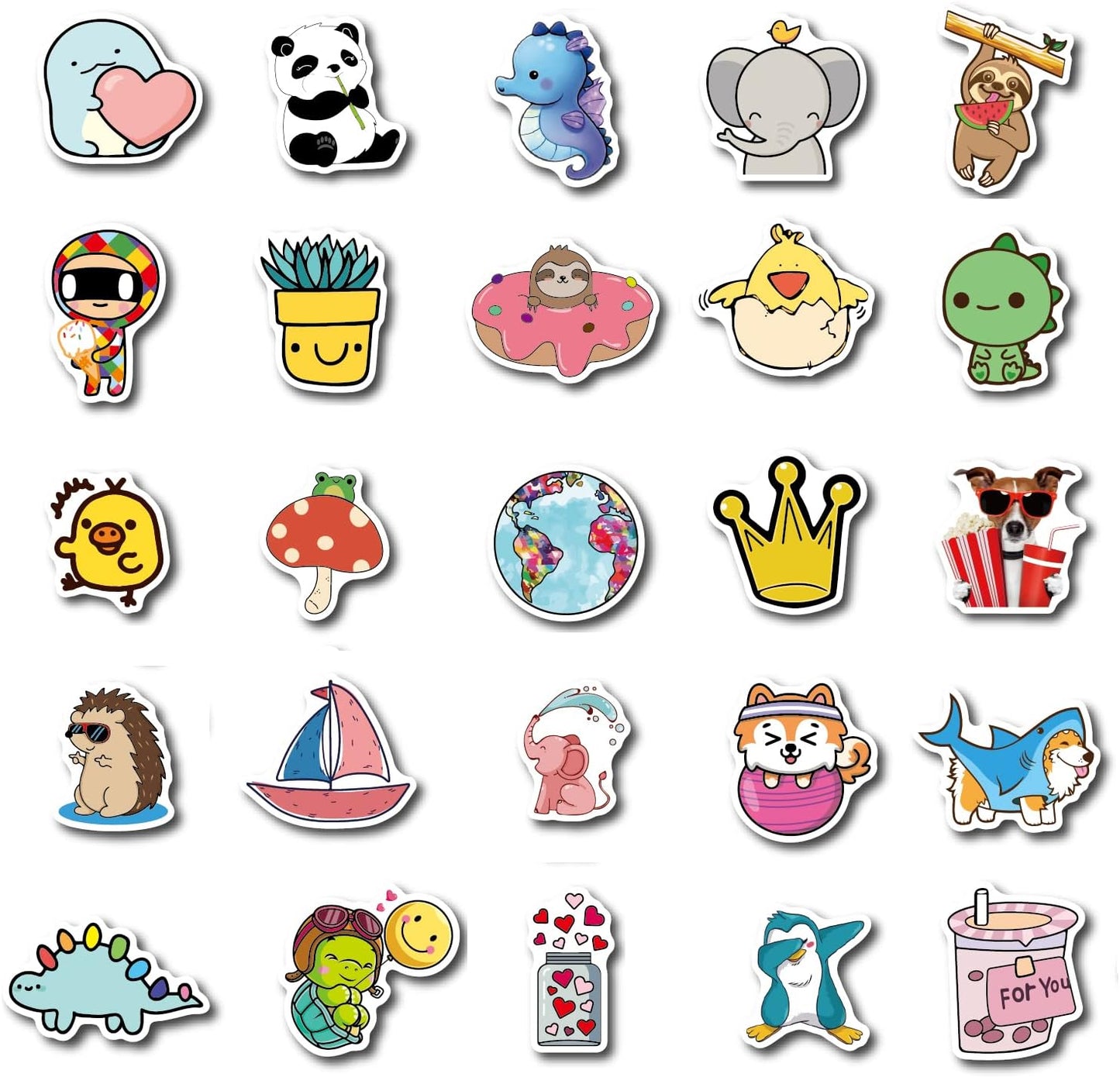 200PCS Waterproof Vinyl Stickers for Water Bottles, Cute Kids Stickers for Classroom Decor, Teacher Supplies & Classroom Must Haves