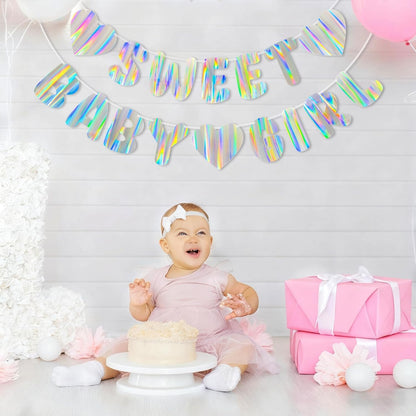 Iridescent Welcome Back We Missed You So Much Banner, Holographic Welcome Back Decorations, Pre-Strung Welcome Home sign for Office Party, Family Gathering, Back to School, Military Homecoming