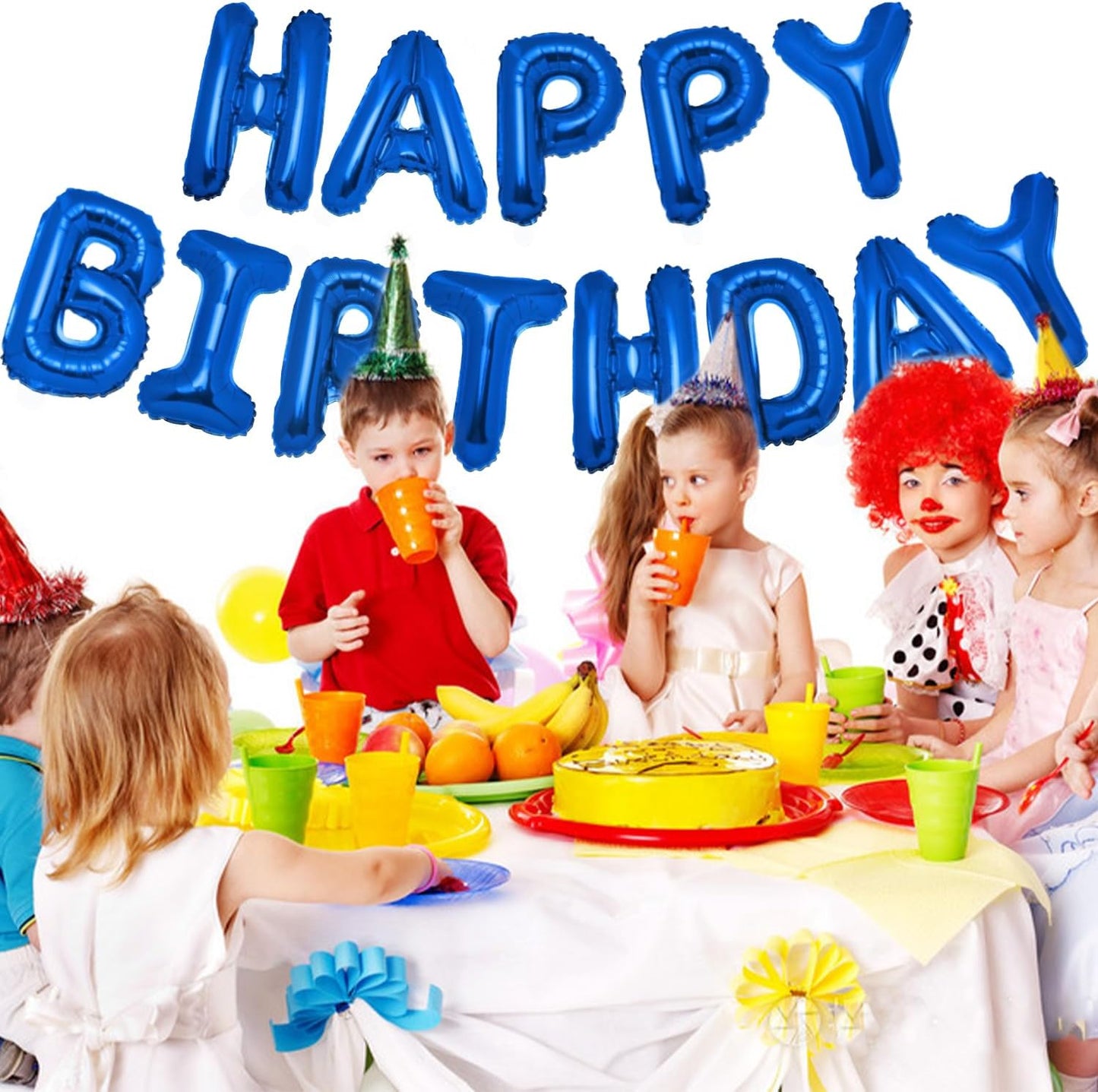 PIGETALE Happy Birthday Banner, 16 Inch Mylar Foil Letters Sign Bunting Happy Birthday Balloon Letters Balloons Reusable Ecofriendly Material for Girls Boys Kids Women Men (Hot Pink)