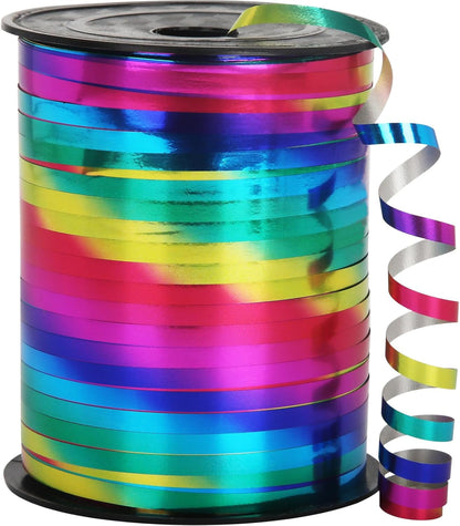 Rose Gold Curling Ribbon - 500 Yard Shiny Metallic Curling Ribbon for Gift Wrapping, Balloons, Birthdays & Parties