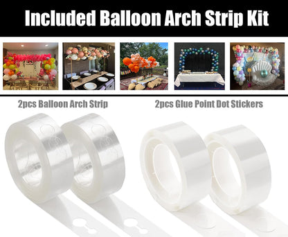 LANGXUN Meatl Table Balloon Arch Kit, Adjustable 16''-56'' Tall 29"-98" Length Table Stand, For Birthday Party Wedding & Graduation Decorations, Christmas Decort Baby Shower Party Supplies (Black)