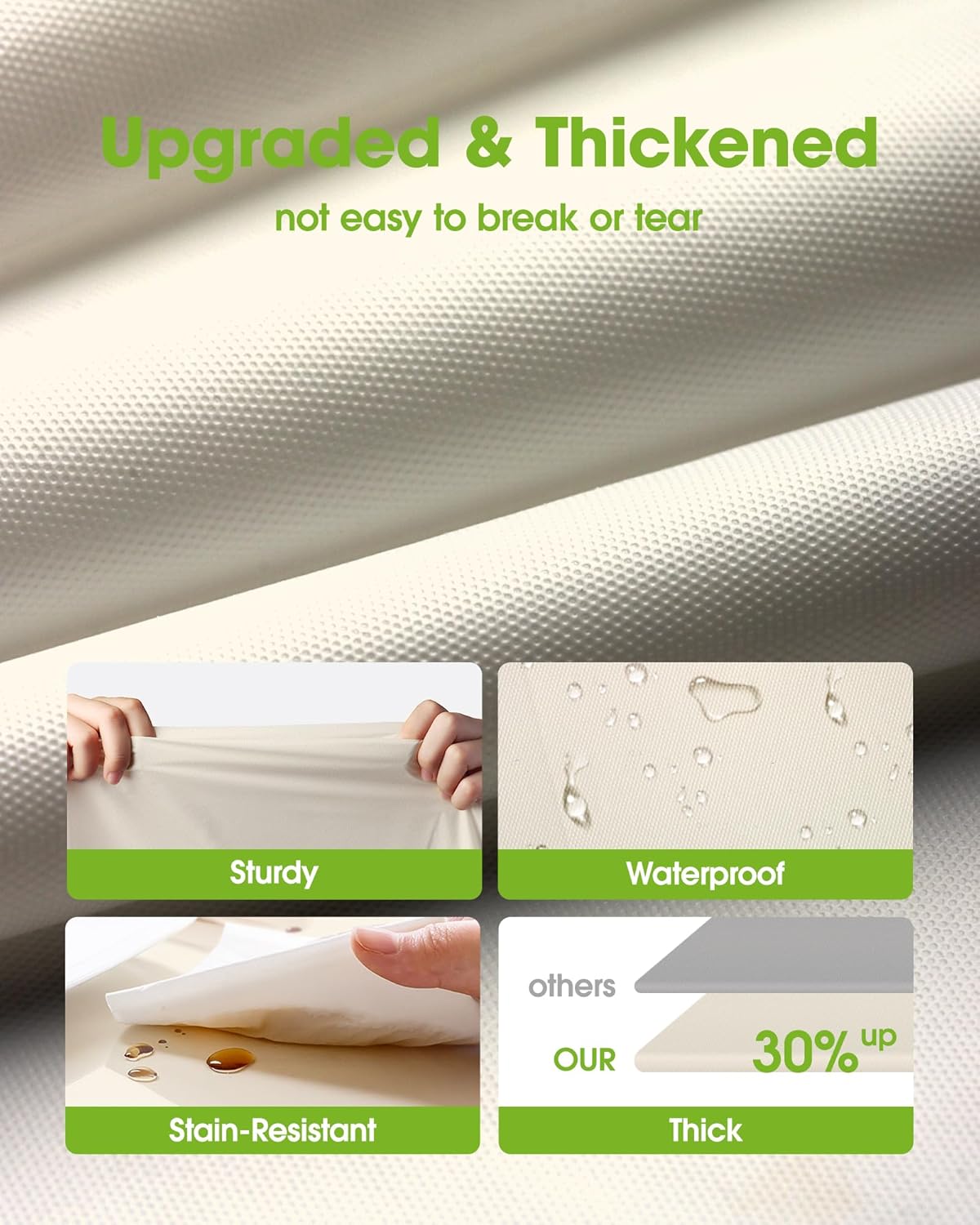 Pureegg Plastic Table Cloth Disposable 6 Pack, 54 x 108 Inch Table Cloths, Party, Picnic, Wedding, Decorative Tablecloths, Rectangle, White Plastic Cover, Waterproof, White