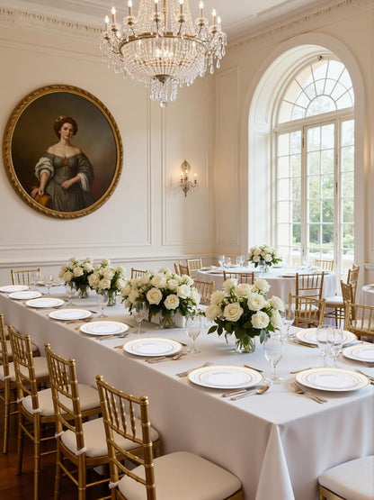 350 Pieces Black and Gold Plastic Plates with Disposable Silverware, Include 50 Dinner Plates 9”, 50 Dessert Plates 6.3”, 50 Black Cups 9 OZ, 50 Pre Rolled Napkins for Wedding Party Graduation