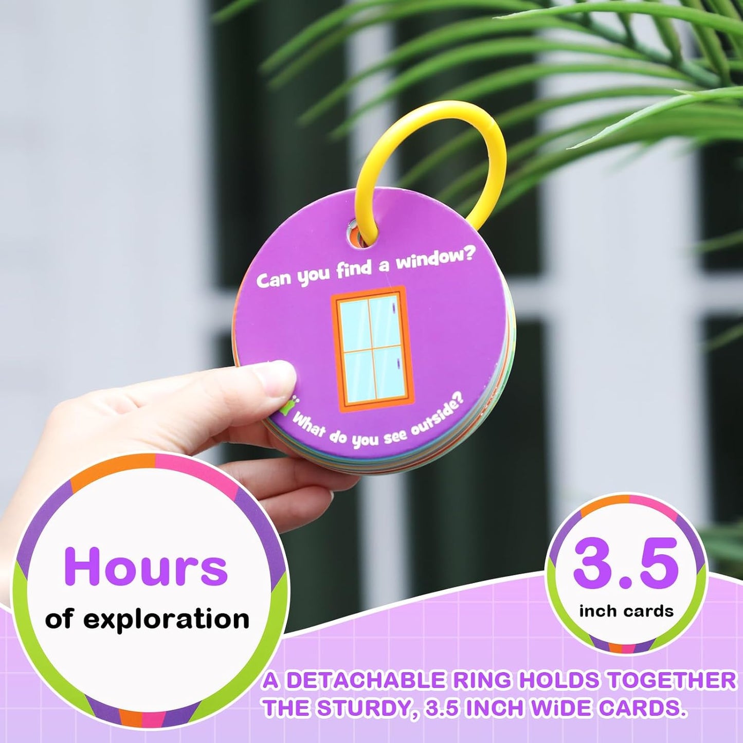 Hoolerry Toddler Scavenger Hunt Cards, Scavenger Hunt Game Preschool Games, Toddler Activity for Toddlers Ages 3 4 5 Children Birthday Gifts(Outdoor Edition)