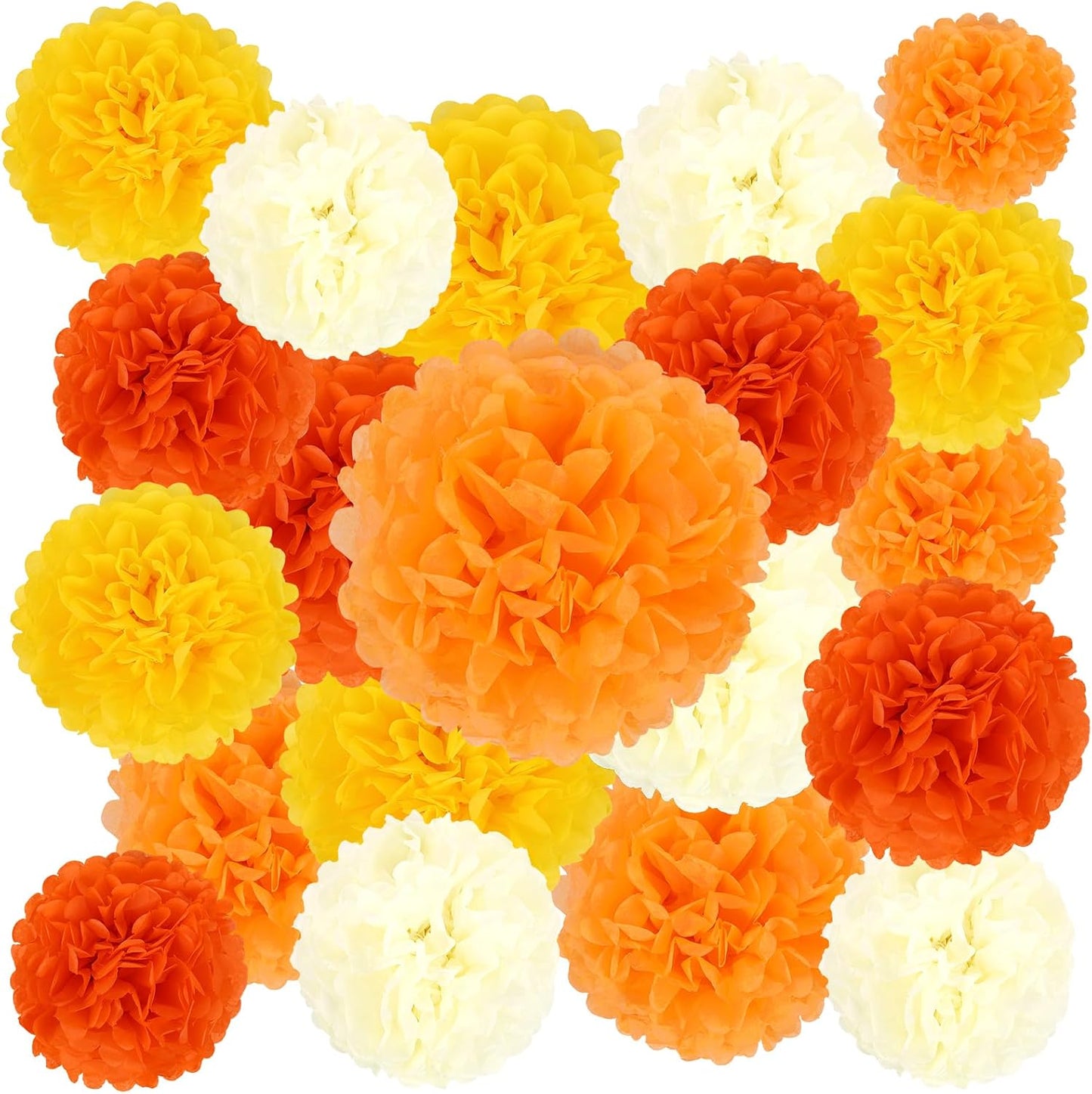 BestoFun 16 PCS Sage Green Party Decorations Tissue Paper Flowers Christmas Party Decors Hanging Pom Poms Decorations for Xmas New Year Winter Holiday Decorations
