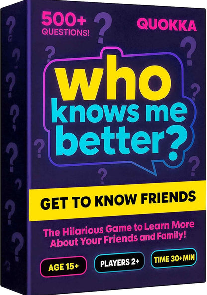 Quokka Card Games for Adults – Who Knows Me Better NSFW Edition – Party Game with 500+ Questions for Friends, Couples & Party Game Nights Ages 18+