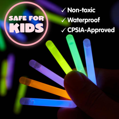 JOYIN 36 Pcs Easter Eggs with 72 Pcs Mini Glow Sticks for Kids Glow-in-The-Dark Basket Stuffers Fillers Gift, Easter Eggs Hunt Game Party Favors Classroom Decorations Supplies